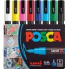 uni POSCA PC-3M Water-Based Paint Markers, Reversible Fine Tip (0.9-1.3mm),