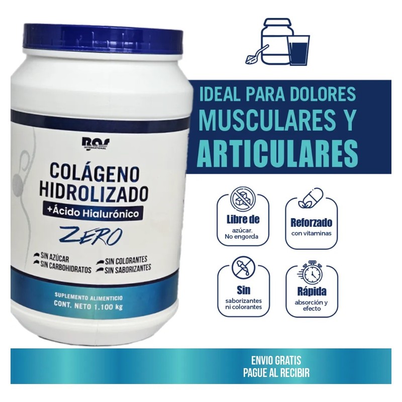 Colageno Hidrolizado Acido Hialuronico En Polvo 1 Pz