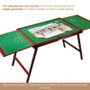 Bits and Pieces Fold-and-Go Wooden Jigsaw Puzzle Table with Legs,