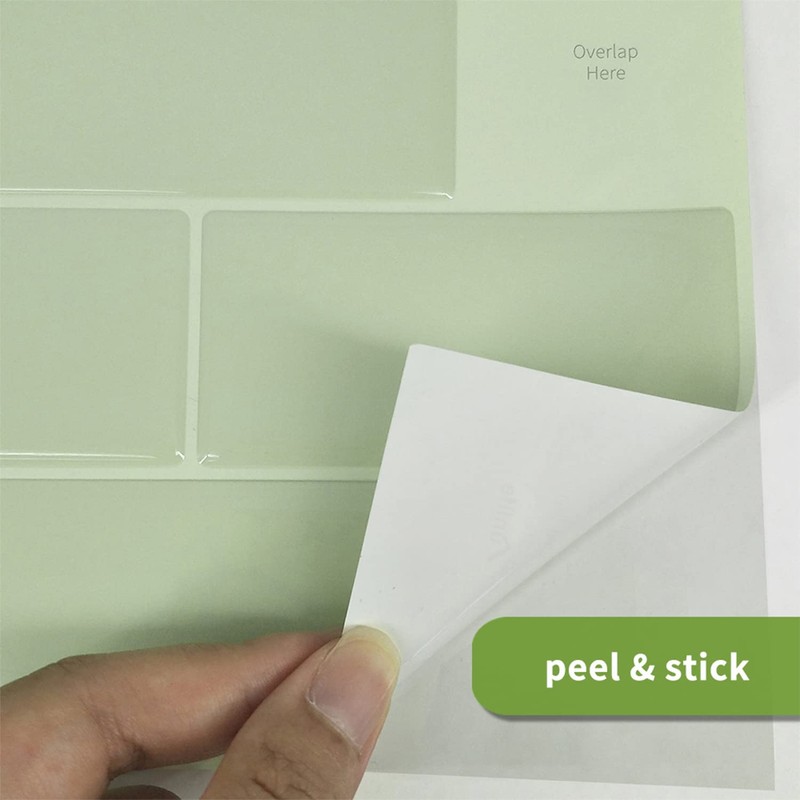 Alwayspon 10 Sheets 3D Peel and Stick PVC Backsplash Tiles,