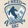 CafePress Skier Skiing Alpine Downhill Vitam Reusable Natural Beige Canvas