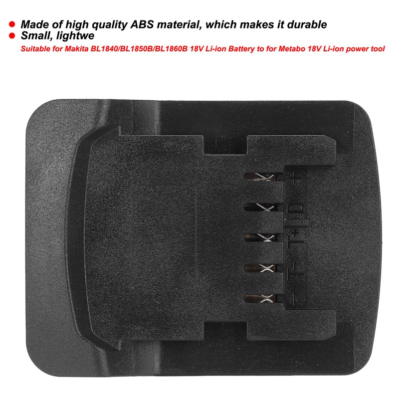 For Makita BL1840/BL1850B BL1860B Liion Battery to for Metabo 18V