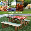 Picnic Table Cover with Bench Covers Camping Essentials Waterproof Windproof