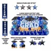 Blue Oversized Congrats Grad, Graduation Yard Sign Display | 11pc