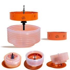 VIKITON 4.25 Hole Saw 6.25 Hole Saw for Recessed Lights, 4-1/4 Hole Saw 6-1/4 Hole Saw Dust Bowl Dust Catcher for 4 Inch Led Recessed Lighting 6 Inch, Bi-Metal Wood Drywall Hole Cutter