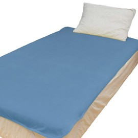 Waterproof Sheet [Single/Flat Type] Long Pile 39.4 x 80.7 inches (100 x 205 cm), Flat Type, Fully Washable Bedwetting Sheets