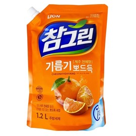 Chamgreen Jeju Citrus 1.2L Dish Soap - Trio Set Kitchen Supplies 2ea