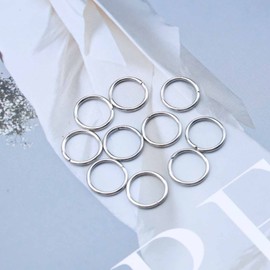 Andelaisi Vintage Silver Hair Rings for Dreadlocks and Braids - Decorative Tiny Circle Rings Hair Accessories for Women and Girls Headdress