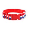 Patriotic Stripes Dog Collar - Red, White and Blue With