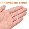 HARFINGTON 100pcs Tile Spacers 2mm Hard Plastic Cross Tiles Leveler