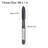 uxcell M6 x 1.0 Spiral Point Threading Tap, H2 Tolerance