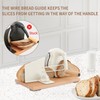 CAWIU Manual Bread Slicer with Hand Crank- Adjustable Thickness Bread