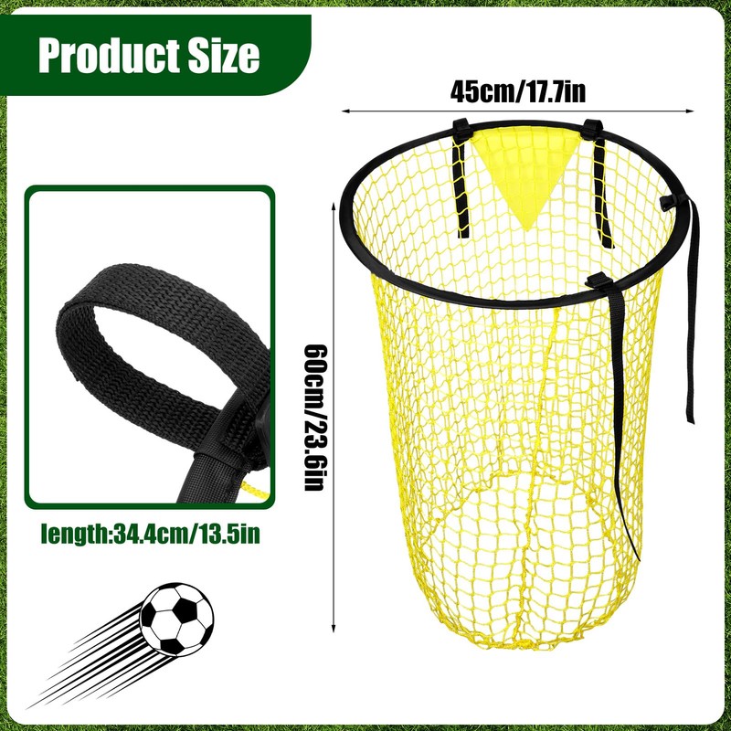 Top Bins Football Goal Target & Training Rebound Net,2 PCS