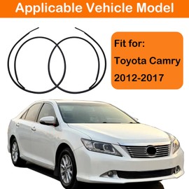 MIYIMORE 2Pcs Roof Drip Molding Weatherstrip Fit for Toyota Camry 2012-2017, Left & Right Side Roof Trim Seal Kit Replace 75555-06080 75556-06080 75555-06100 75556-06100