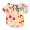 Dog Fruit Print Shirt Breathable Cool Fashionable Cute Pet Clothes