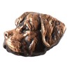 Handcrafted Copper Plated Rottweiler Dog Head Magnet for Personalizing Home