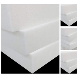 EXQUIZIT HOME High Density Upholstery Foam Cushions Seat Pad Sofa Replacement Cut To Any Size Foam DEPTH : 1 INCHES SIZE : 14 X 14 INCHES