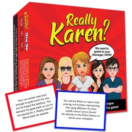 Really Karen? Board Game - New for 2021. Become a Karen as You Argue Your Way Around Town in This Hilarious Party Game. Really Karen? is a Fun New Game for Adults Ages 14 and up.
