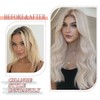 Clip in Hair Extensions Real Human Hair #60 Platinum Blonde