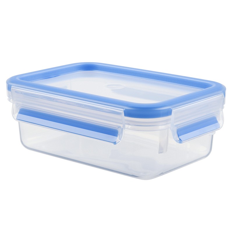 Emsa 508538 Rectangular Food Container with Lid, 0.55 Liter, Transparent