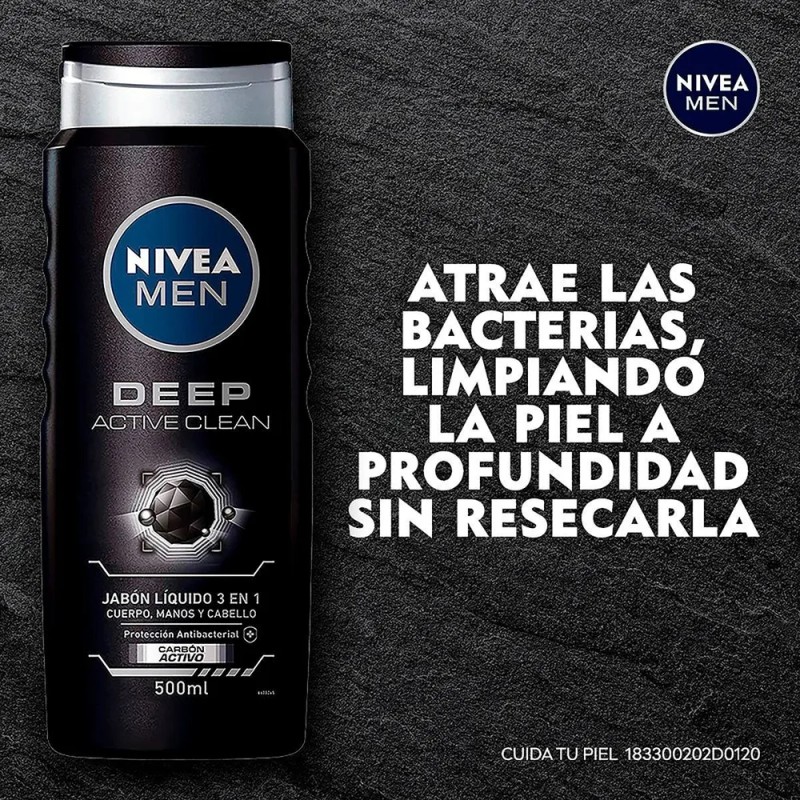 Jabón Líquido Corporal Nivea Men Active Clean 500ml