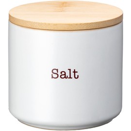Ishigaki Sangyo Ishigaki Salt Pot, White, 10.1 fl oz (300 ml), Condiment Container, Includes Seal, Absorbs Moisture and Moisture, Smooth Keep, Diameter 3.7 x Height 3.5 inches (9.5 cm) DL 4350