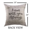 Mugod Throw Pillow Cover Verse I Am You Always Bible