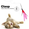 Cat Toys, Interactive Cat Toy 2PCS Retractable Wand Toy and