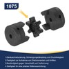 sourcing map 3/8" L075 Flexible 3-Piece L-Jaw Coupling Coupler Set