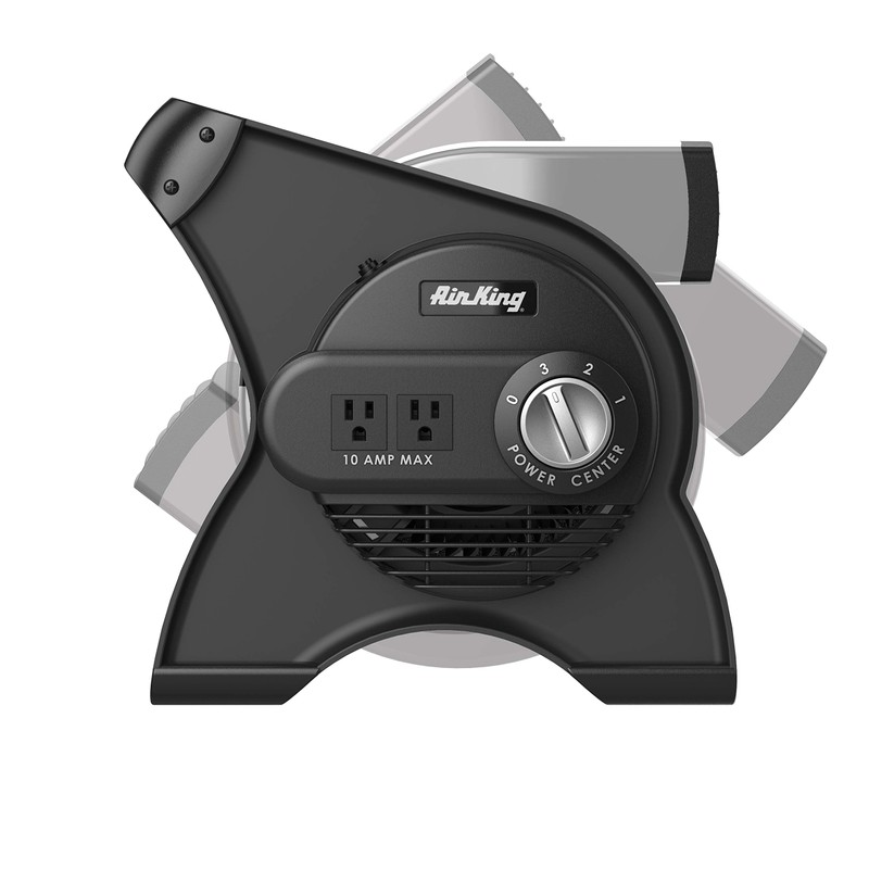 Air King 3-Speed Commercial Grade Pivoting Utility Blower, Black/Gray