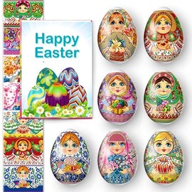 7 Easter Egg Decoration Thermo Heat Shrink Sleeve Wraps Pysanka