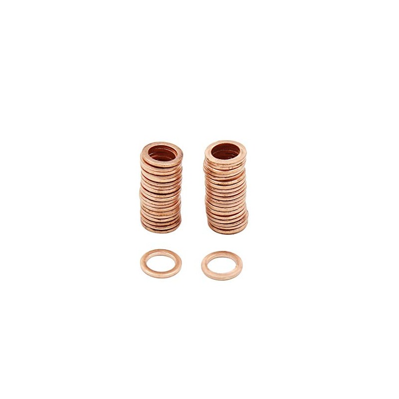 sourcing map Washers Copper Washers Sealing Rings 7 mm Inner