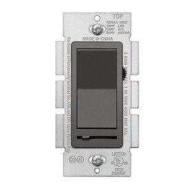BESTTEN Matte Brown Dimmer Wall Light Switch, Single Pole or 3-Way, Compatible with Dimmable LED, CFL, Incandescent and Halogen Bulb, 120VAC, UL/cUL Listed