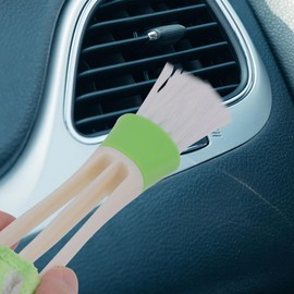 Gatuida 3pcs Car Cleaning Brush Multifunctional Detailing Tool for Car Interiors Soft Bristles for Air Conditioner Vents Dashboard and Hard Reach Areas