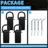 KUAFU 4Pcs Adjustable Trailer Stake Pocket D Ring 5400LBS/ Each