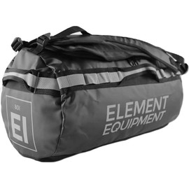 Element Equipment Trailhead Duffel Bag Shoulder Straps Waterproof Black/Grey Small