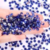 1440Pcs Blue Crystal Rhinestones,Glass Flatback Rhinestones Gemstones for Nail Face