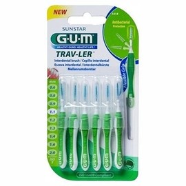 Gum Trav-ler Interdental Brush 1414 1,1mm Green 6 Items