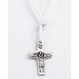 The Original Pope Francis Cross by Vedele with White Cord - 3/4 inch