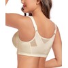 Exclare Women's Front Closure Posture Back Full Coverage Wirefree Everyday