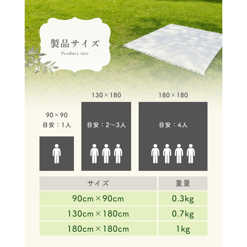 LIFANDY Leisure Sheet, Picnic Sheet, Picnic Mat, Fabric, For 1
