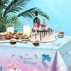 Xinfin Mermaid Party Tablecloths, 130 x 220 cm, Birthday Tablecloth,