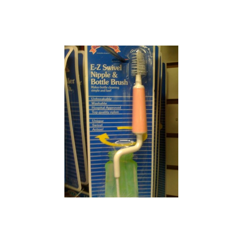 Baby King E-Z Swivel Nipple & Bottle Brush Color May