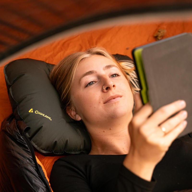 Coghlan's Inflatable Travel Pillow - Lightweight, Compact Neck Support for