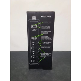 ZOOZ Z-Wave Long Range Power Strip ZEN20 800LR with Energy Monitoring and 2 USB Po...