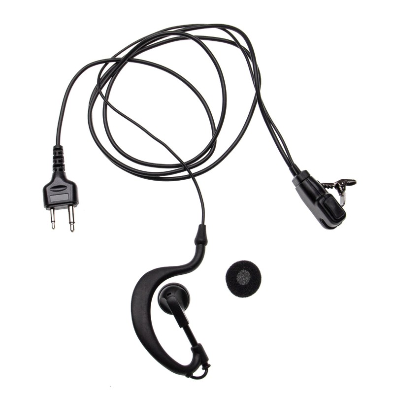 vhbw Headset Compatible with Icom IC-4088SR, IC-A15, IC-A15S, IC-E90, IC-F22SR,