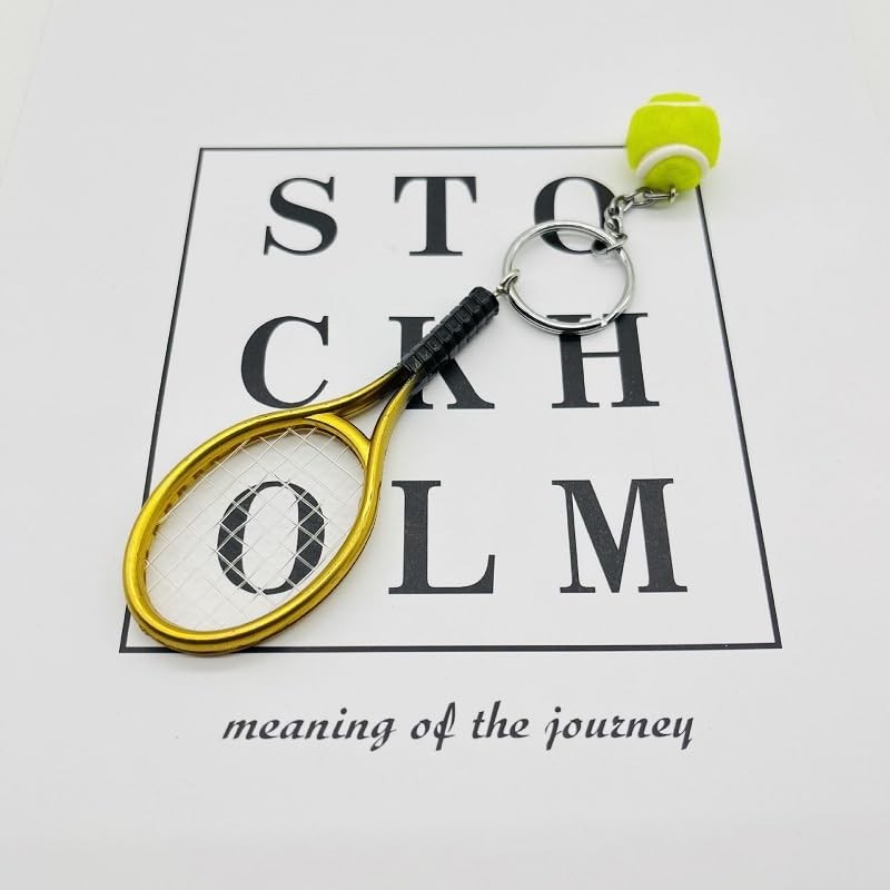 [Plus Nao] プラスナオ キーホルダー キーリング ラケット テニス テニスボール 小物 雑貨