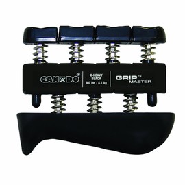 CanDo GripMaster Hand Exerciser, Black, X-Heavy Tension