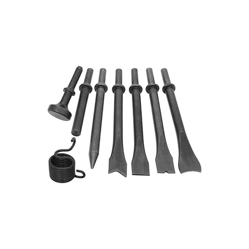 Juego de 8 piezas de cincel neumático, cincel neumático, martillo