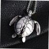 BESPORTBLE Creative Turtle Pendant Necklace Titanium Steel Fashion Jewelry for